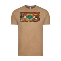 Vintage Coffee western gemstone and leopard with serape licanse plate Vintage Tee - Artiststas