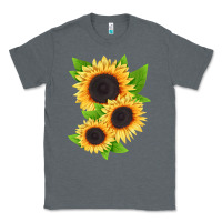 Charcoal Heather treetops sunflower Classic Tee - LillyAllenDesigns