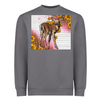 Storm Western Cute Baby Deer Fawn Heavyweight Sweatshirt - LillyAllenDesigns