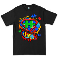 Black autism superhero ripped tshirt Premium Tee - Zillion Design Studio