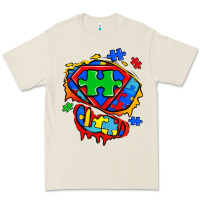 Autism Superhero Ripped Tshirt Premium Tee | Teevron