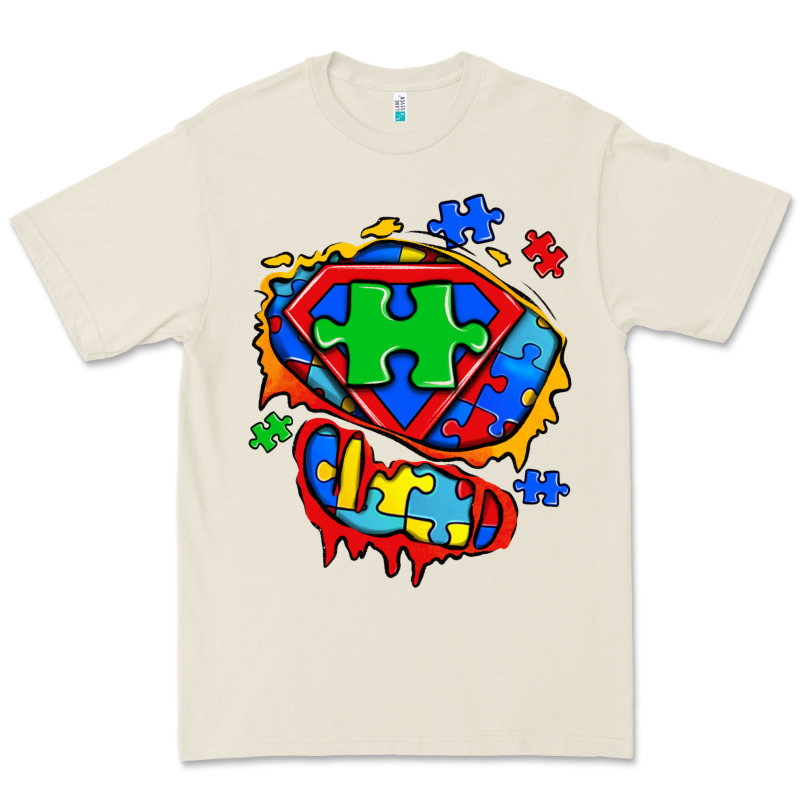 Autism Superhero Ripped Tshirt Premium Tee by Zillion Design Studio | Teevron