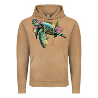 Vintage Camel sea turtle with lotus Vintage Hoodie - Artiststas