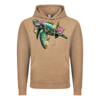 Vintage Coffee sea turtle with lotus Vintage Hoodie - Artiststas