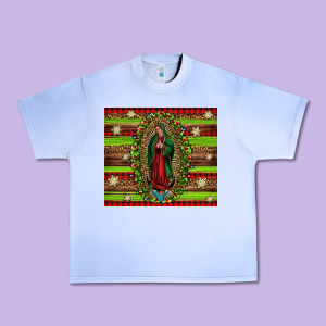 Our Lady Of Guadalupe Christmas Urban Heavy Tee Designed By Jasminsmagicworld