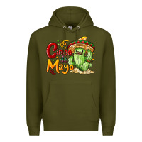Army Green Cinco de mayo with cactus Premium Hoodie - NancyCooperArtShop