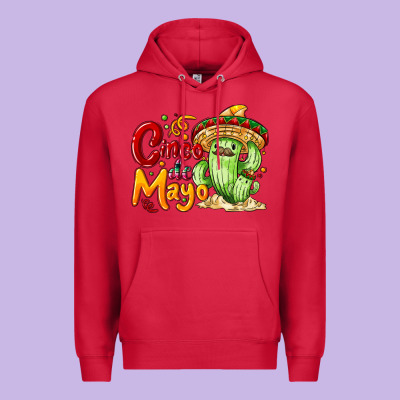 Cinco De Mayo With Cactus Premium Hoodie Designed By Nancycooperartshop