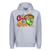Heather Grey Cinco de mayo with cactus Premium Hoodie - NancyCooperArtShop