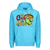Ocean Blue Cinco de mayo with cactus Premium Hoodie - NancyCooperArtShop