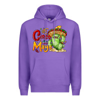 Purple Cinco de mayo with cactus Premium Hoodie - NancyCooperArtShop