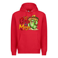Red Cinco de mayo with cactus Premium Hoodie - NancyCooperArtShop