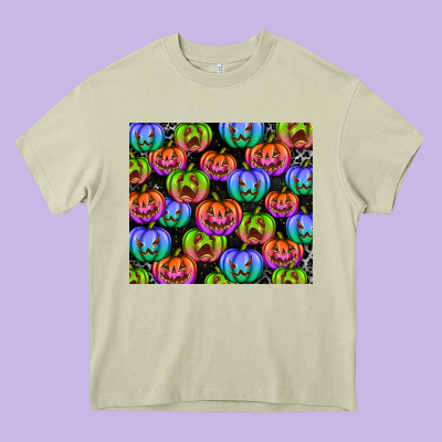 Halloween Pumpkins Heavy Core Tee Designed By Texasbilliewilder