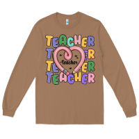 Toasted Coconut teacher and pencil heart Long Sleeve Tee - MaliasSmallBusiness
