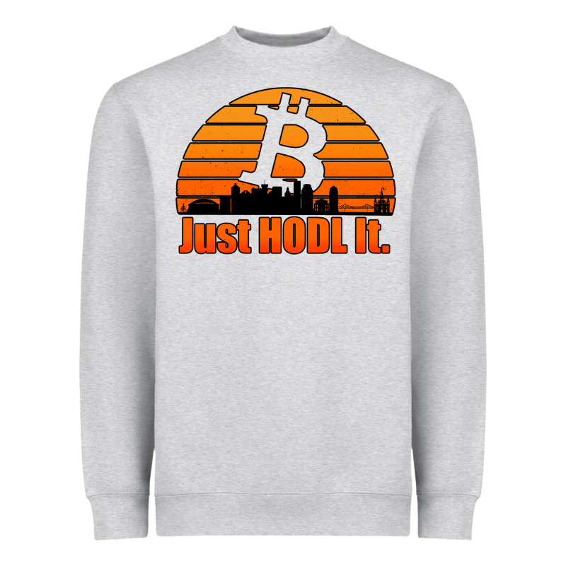 Just Hodl It New Orleans Skyline Retro Sunset Heavyweight Sweatshirt by Jasminsmagicworld | Teevron