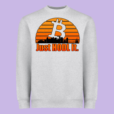 Just Hodl It New Orleans Skyline Retro Sunset Heavyweight Sweatshirt Designed By Jasminsmagicworld