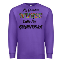 Purple My Favorite Nurse Calls Me Grandma Premium Sweatshirt - Bettercallsaul