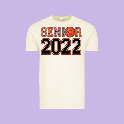Senior Basketball Vintage Tee Designed By Adodesignshop