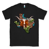 Black longhorn texas map Classic Tee - AdoDesignShop