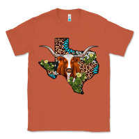 Copper longhorn texas map Classic Tee - AdoDesignShop