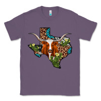 Lavender longhorn texas map Classic Tee - AdoDesignShop