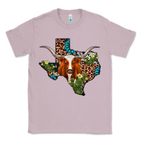 Lilac longhorn texas map Classic Tee - AdoDesignShop
