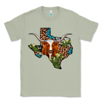 Matcha longhorn texas map Classic Tee - AdoDesignShop