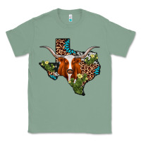 Sage longhorn texas map Classic Tee - AdoDesignShop
