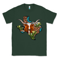 Sports Green longhorn texas map Classic Tee - AdoDesignShop