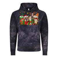 Cloud Black christmas cows coffee Vintage Hoodie - Jasminsmagicworld