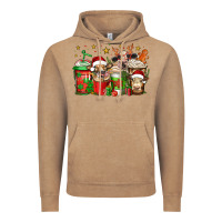 Vintage Coffee christmas cows coffee Vintage Hoodie - Jasminsmagicworld