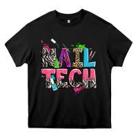Black nail tech Heavy Core Tee - Zillion Design Studio