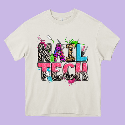 Nail Tech Heavy Core Tee Designed By Zillion Design Studio