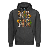 Charcoal Heather Western Mama With Sunflowers Zipper Hoodie - BundleAndBundleShop