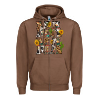 Chestnut Western Mama With Sunflowers Zipper Hoodie - BundleAndBundleShop