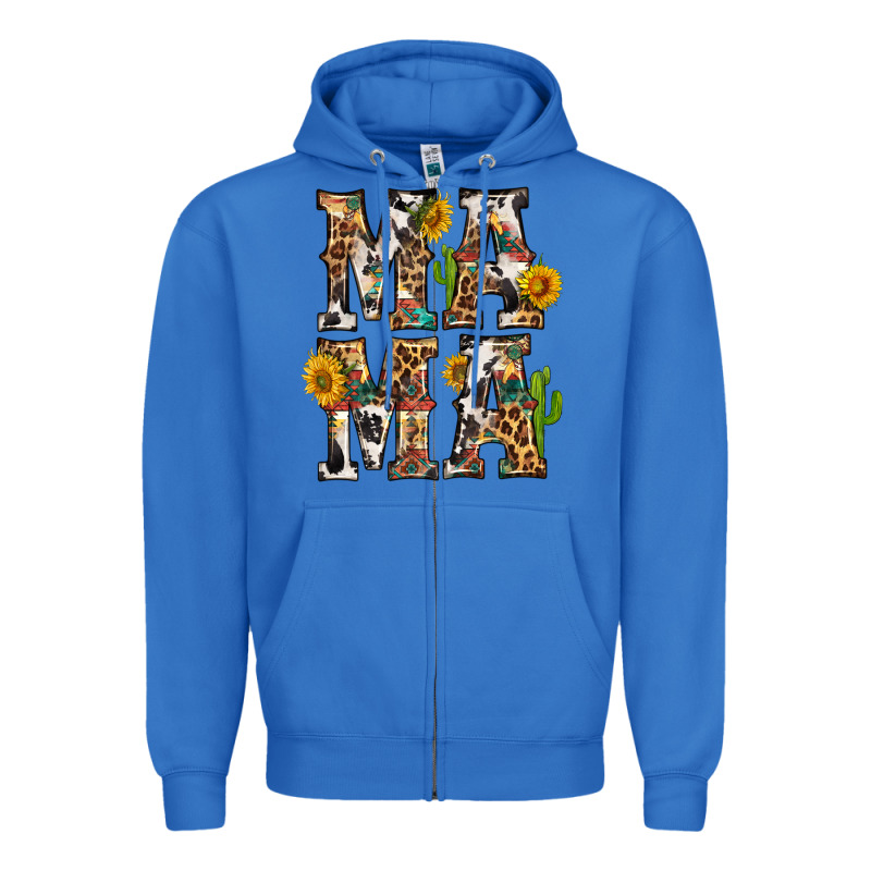 Western Mama With Sunflowers Zipper Hoodie by BundleAndBundleShop | Teevron