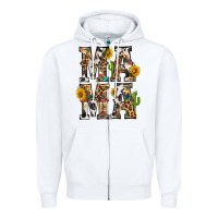White Western Mama With Sunflowers Zipper Hoodie - BundleAndBundleShop