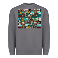 Storm western horseshoe sunflower brown cow Heavyweight Sweatshirt - BarkalooDesign
