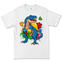White autism trex Premium Tee - Zillion Design Studio