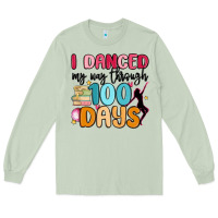 Matcha i danced my way through 100 days Long Sleeve Tee - MaliasSmallBusiness