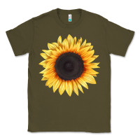 Army Green treetops sunflower Classic Tee - LillyAllenDesigns