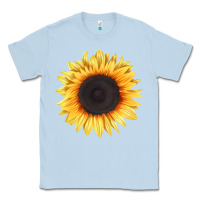 Dusty Blue treetops sunflower Classic Tee - LillyAllenDesigns