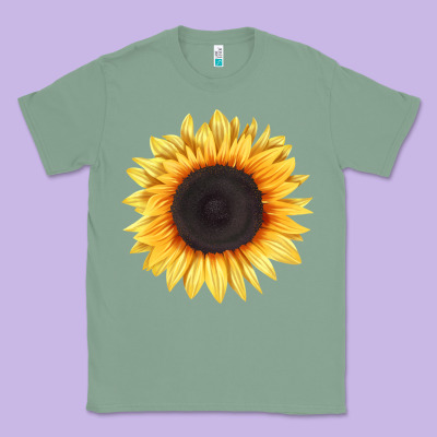 Treetops Sunflower Classic Tee Designed By Lillyallendesigns