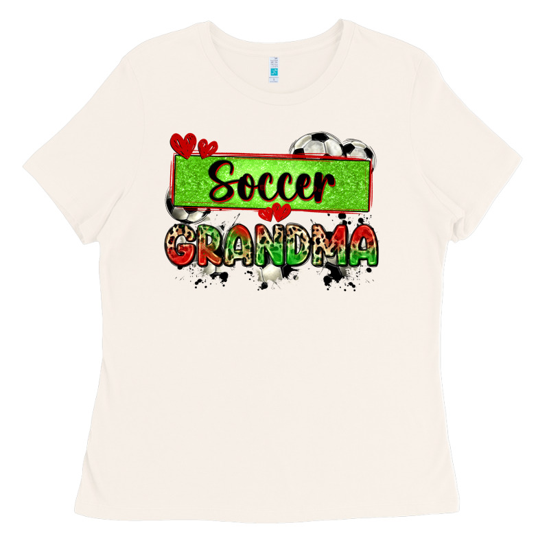 Soccer Grandma With Leopard Ladies Tee by Zillion Design Studio | Teevron