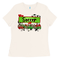 Bone soccer grandma with leopard Ladies Tee - Zillion Design Studio