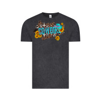 Vintage Black western cowgirl and sunflower with hat and cowhide leopard Vintage Tee - Artiststas
