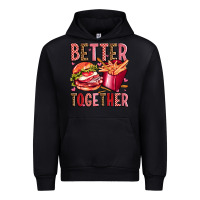 Black hamburger potatoes better together olivia Urban Hoodie - OliviaCreatesArt