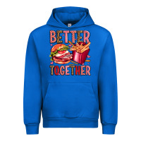 Cobalt hamburger potatoes better together olivia Urban Hoodie - OliviaCreatesArt