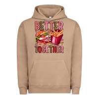 Pigment Burro hamburger potatoes better together olivia Urban Hoodie - OliviaCreatesArt