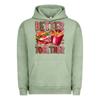 Pigment Oil Green hamburger potatoes better together olivia Urban Hoodie - OliviaCreatesArt