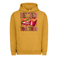 Pigment Peanut Butter hamburger potatoes better together olivia Urban Hoodie - OliviaCreatesArt